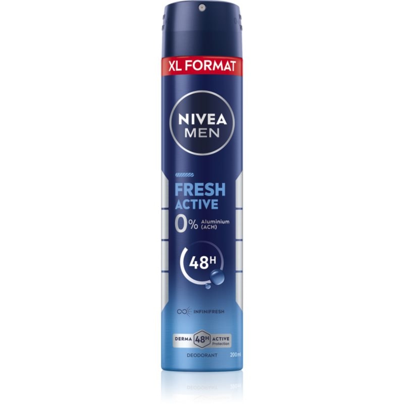 Nivea NIVEA MEN Fresh Active дезодорант в спрей за мъже - Мъжки парфюм 50мл - Сравни цени от 1 магазин с безплатна доставка