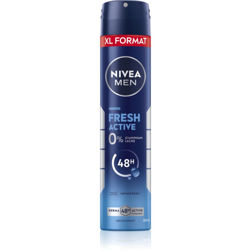 NIVEA MEN Fresh Active дезодорант в спрей за мъже - Грижа за тяло - Сравни цени от 1 магазин с безплатна доставка