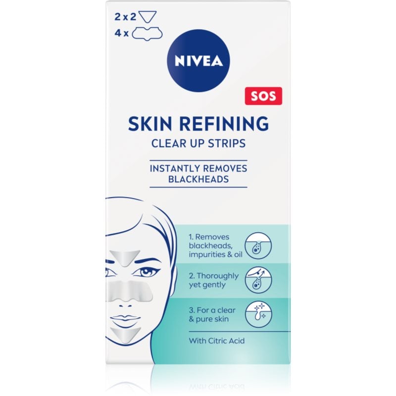 NIVEA Skin Refining почистващи лентички за лице