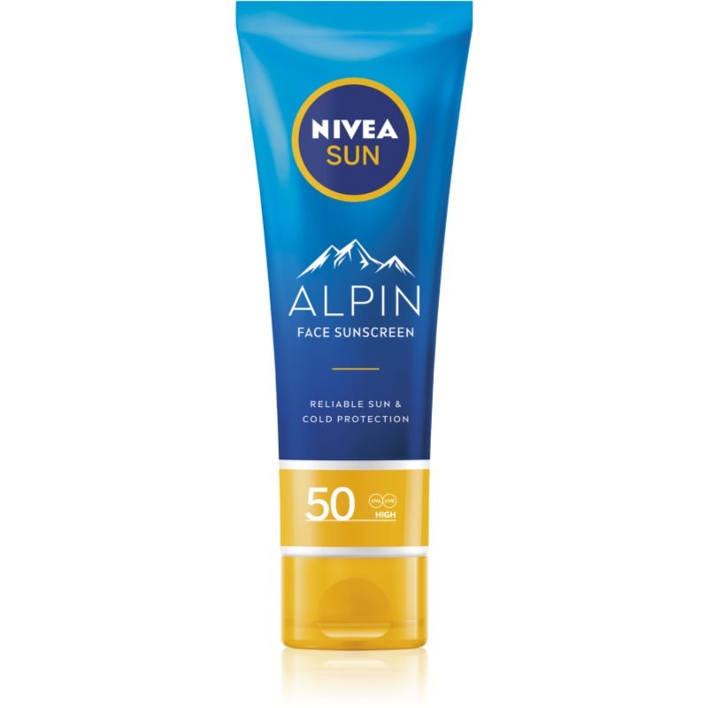 Nivea SUN Alpin крем за лице за слънчеви бани SPF 50 - Грижа за лице - Сравни цени от 1 магазин с безплатна доставка