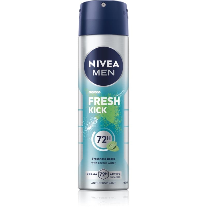 NIVEA MEN Fresh Kick антиперспирант-спрей 48 часа - Грижа за тяло - Сравни цени от 1 магазин с безплатна доставка
