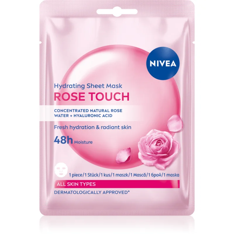 NIVEA Rose Touch хидратираща платнена маска - Грижа за лице - Сравни цени от 1 магазин с безплатна доставка