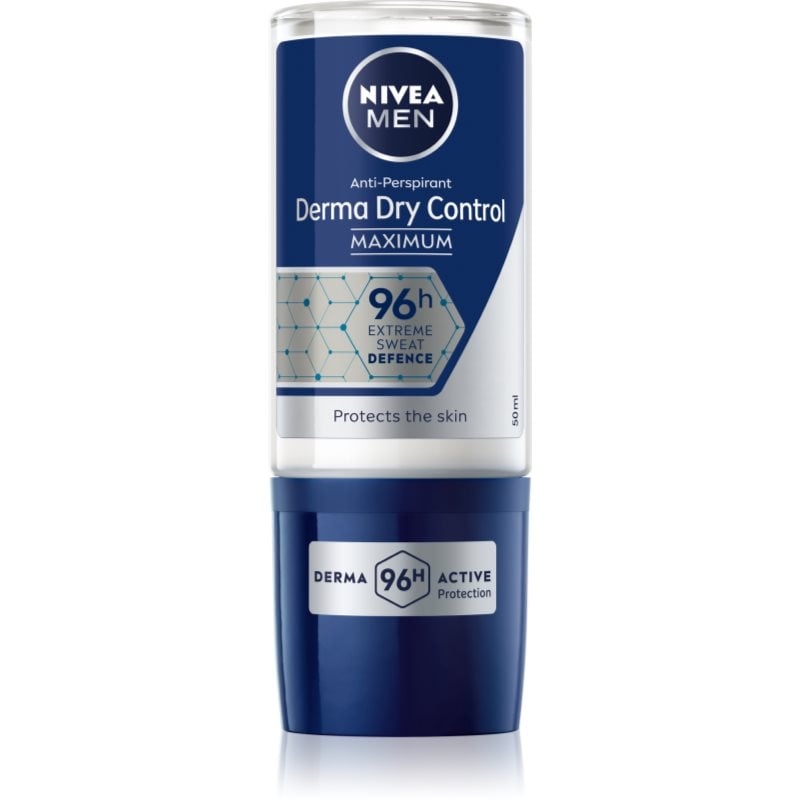 Nivea Men Derma Dry Control рол-он и антиперспирант за мъже