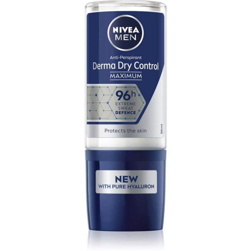 Nivea Men Derma Dry Control рол-он и антиперспирант за мъже - Грижа за тяло - Сравни цени от 1 магазин с безплатна доставка
