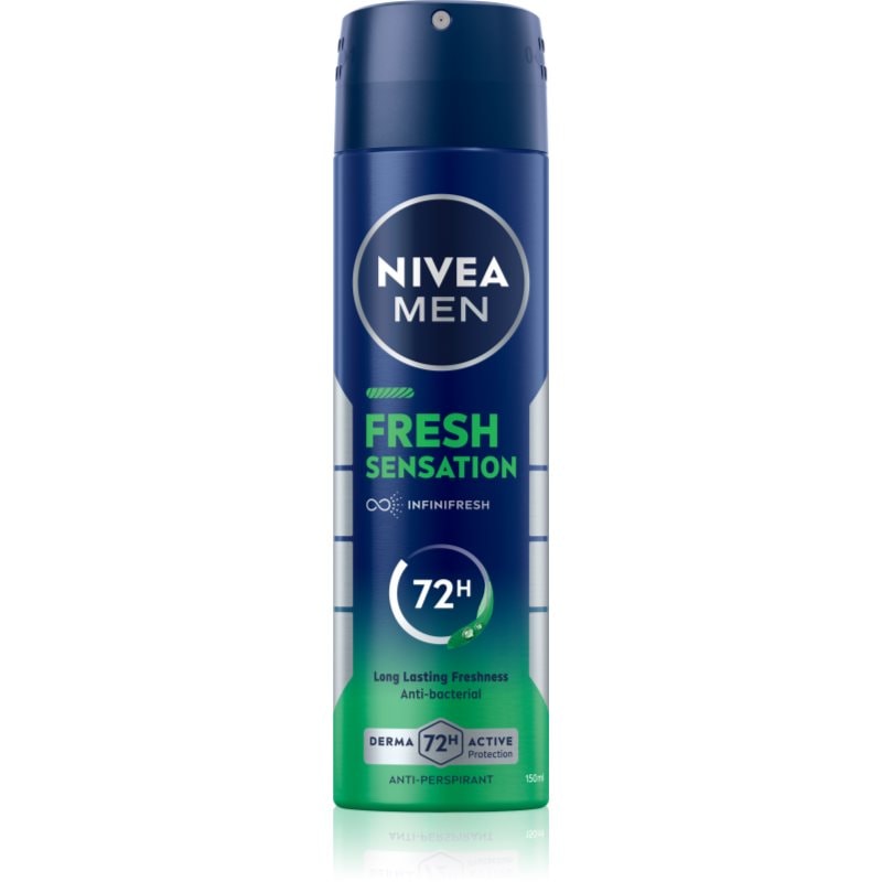 NIVEA MEN Fresh Sensation антиперспирант-спрей 72 ч. за мъже - Грижа за тяло - Сравни цени от 1 магазин с безплатна доставка