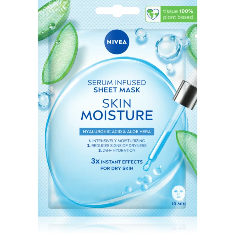 NIVEA Skin Moisture хидратираща платнена маска - Грижа за лице - Сравни цени от 1 магазин с безплатна доставка