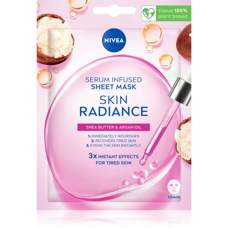 Nivea NIVEA Skin Radiance озаряваща платнена маска - Унисекс парфюм 1мл - Сравни цени от 1 магазин с безплатна доставка