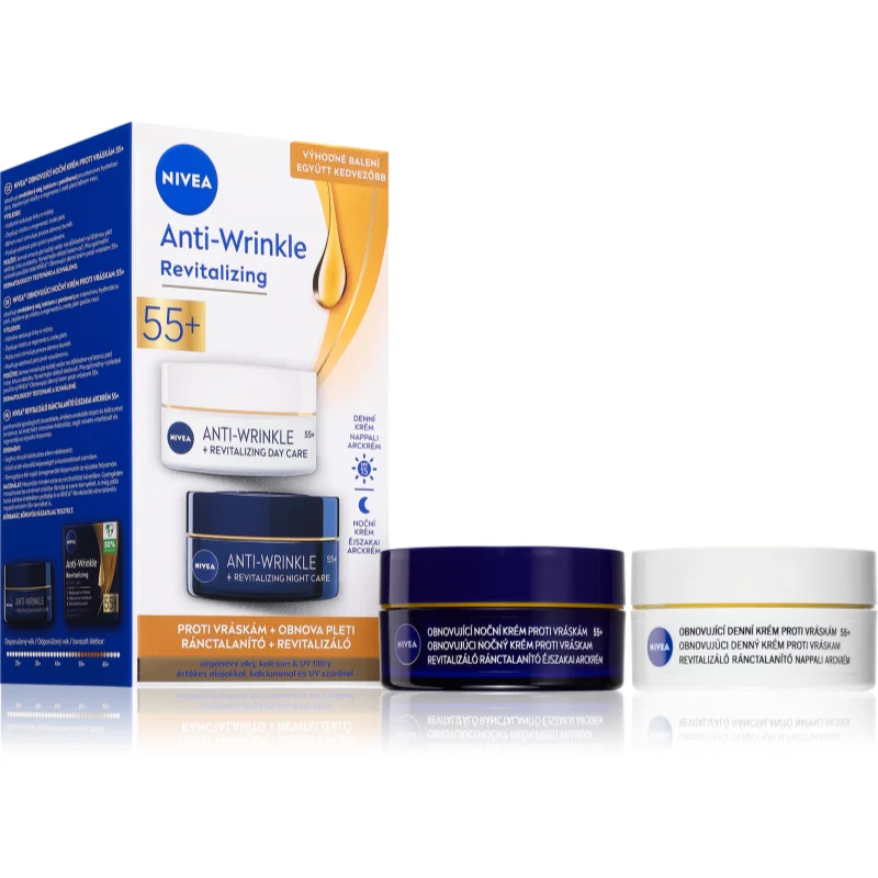 NIVEA Anti-Wrinkle Revitalizing изгодна опаковка против бръчки 55+ - Грижа за лице - Сравни цени от 1 магазин с безплатна доставка