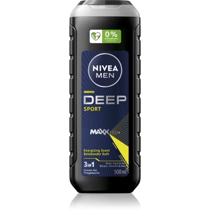 Nivea NIVEA MEN Deep Sport енергизиращ душ-гел за мъже - Мъжки парфюм 50мл - Сравни цени от 1 магазин с безплатна доставка