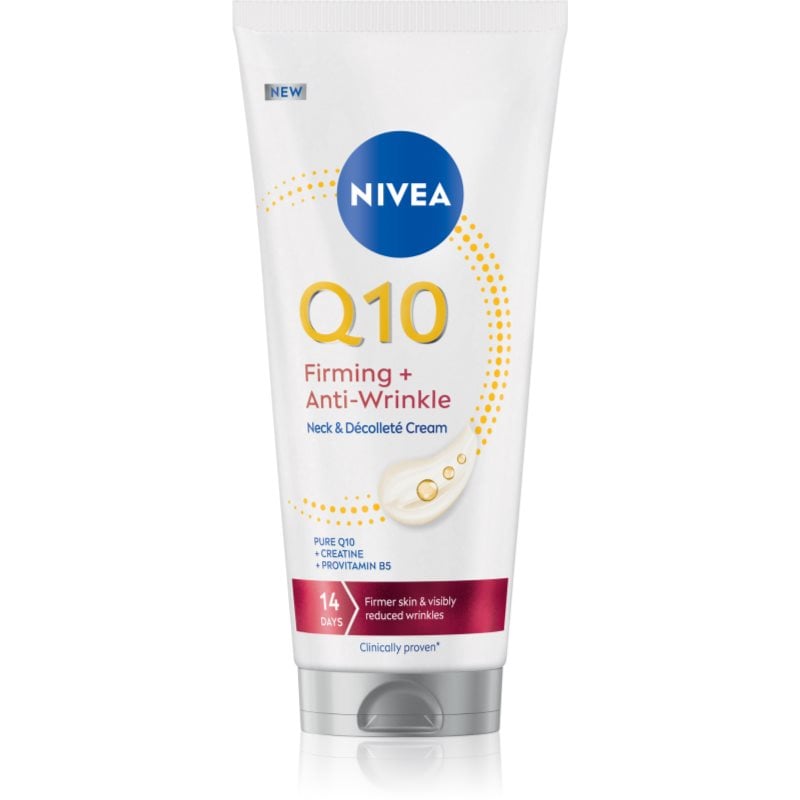 NIVEA Q10 Firming + Anti-Wrinkle стягащ крем за шия и деколте