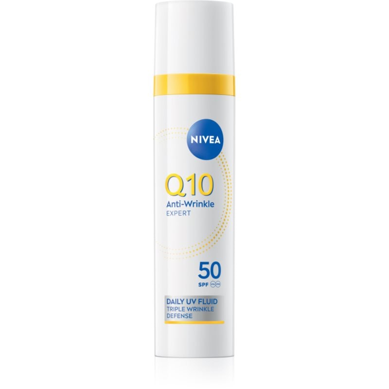 Nivea NIVEA Q10 Anti-Wrinkle ултра лек флуид SPF 50 - Унисекс парфюм 40мл - Сравни цени от 1 магазин с безплатна доставка