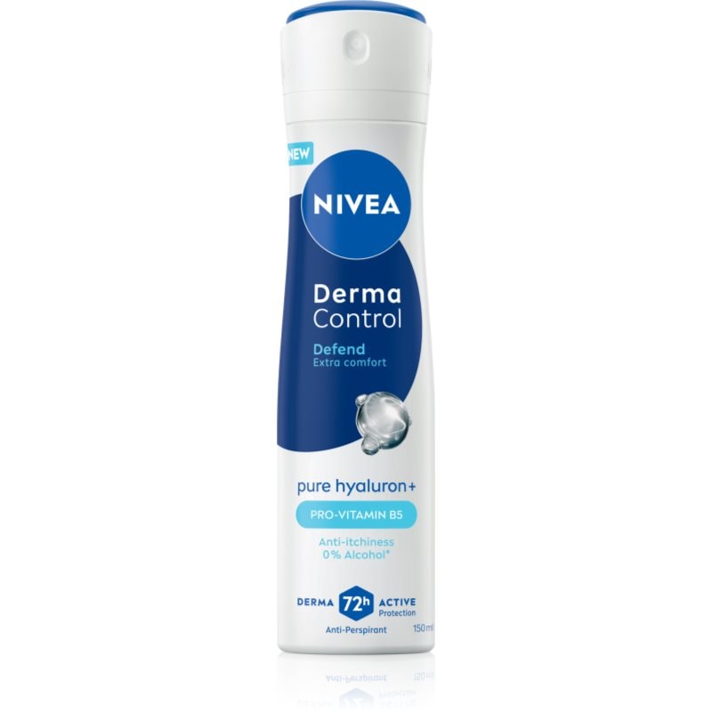 NIVEA Derma Control Defend антиперспирант-спрей за раздразнена кожа - Грижа за тяло - Сравни цени от 1 магазин с безплатна доставка