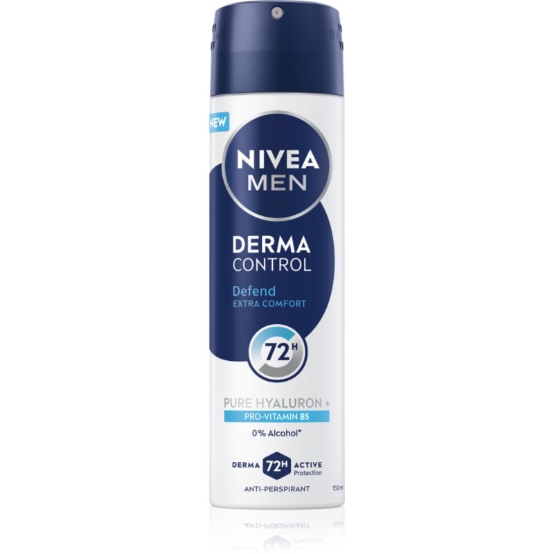 NIVEA MEN Derma Control Defend антиперспирант-спрей за мъже - Грижа за тяло - Сравни цени от 1 магазин с безплатна доставка