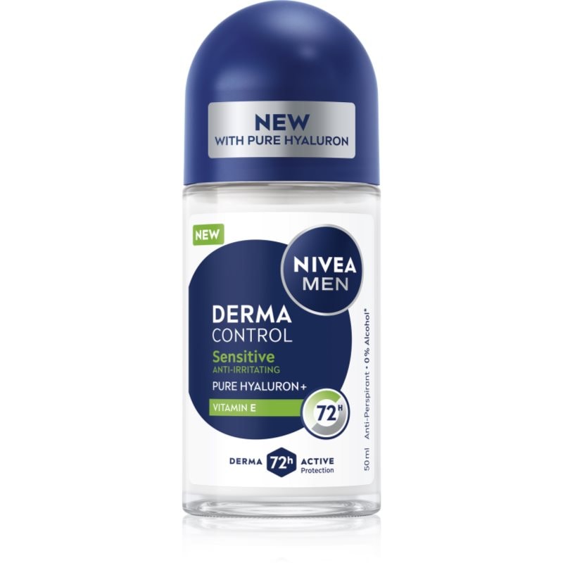 Nivea NIVEA MEN Derma Control Sensitive рол-он и антиперспирант за чувствителна кожа - Мъжки парфюм 50мл - Сравни цени от 1 магазин с безплатна доставка