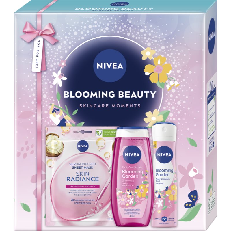 NIVEA Blooming Beauty подаръчен комплект за тяло и лице - Комплект - Сравни цени от 1 магазин с безплатна доставка