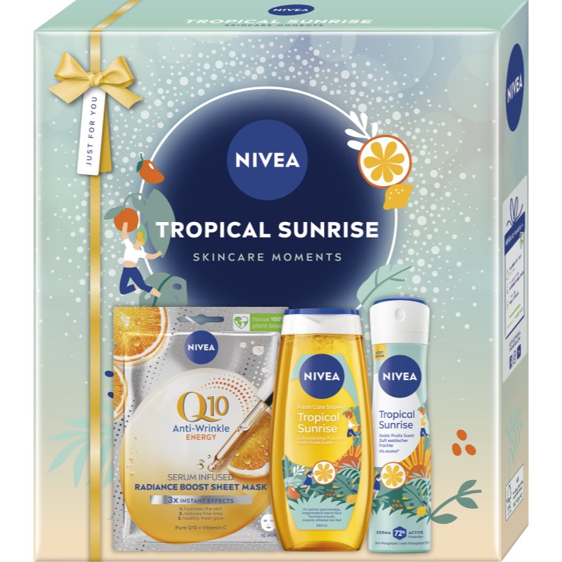 NIVEA Tropical Sunrise подаръчен комплект за тяло и лице - Комплект - Сравни цени от 1 магазин с безплатна доставка