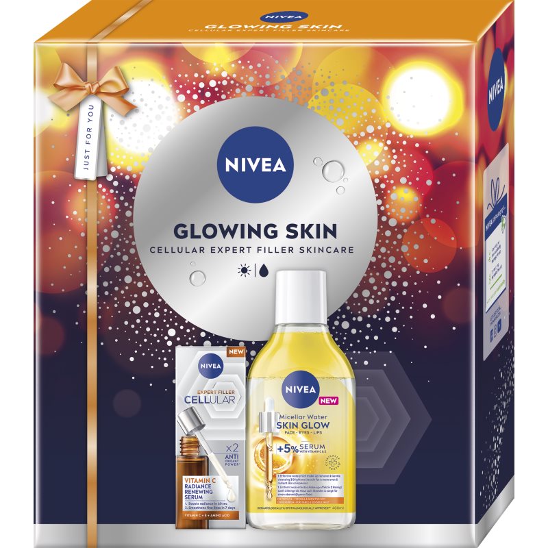 NIVEA Glowing Skin подаръчен комплект за озаряване на лицето - Комплект - Сравни цени от 1 магазин с безплатна доставка