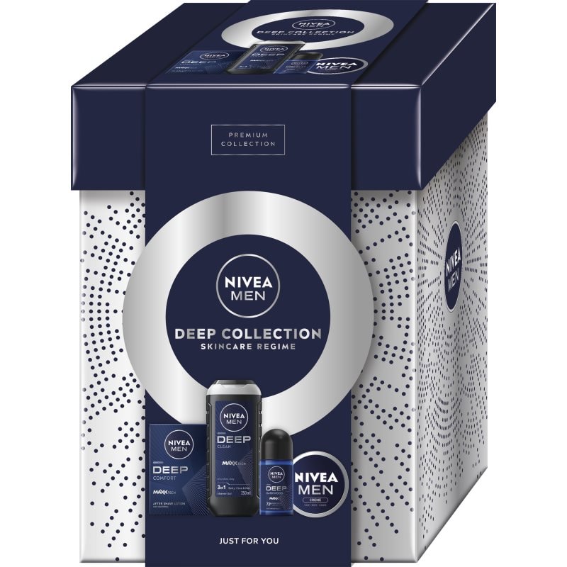 Nivea NIVEA MEN Deep Collection подаръчен комплект за тяло и лице - Мъжки парфюм - Сравни цени от 1 магазин с безплатна доставка