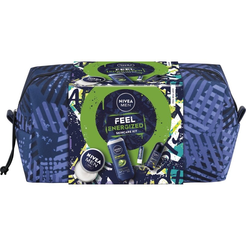 NIVEA MEN Feel Energized подаръчен комплект за тяло и лице - Комплект - Сравни цени от 1 магазин с безплатна доставка