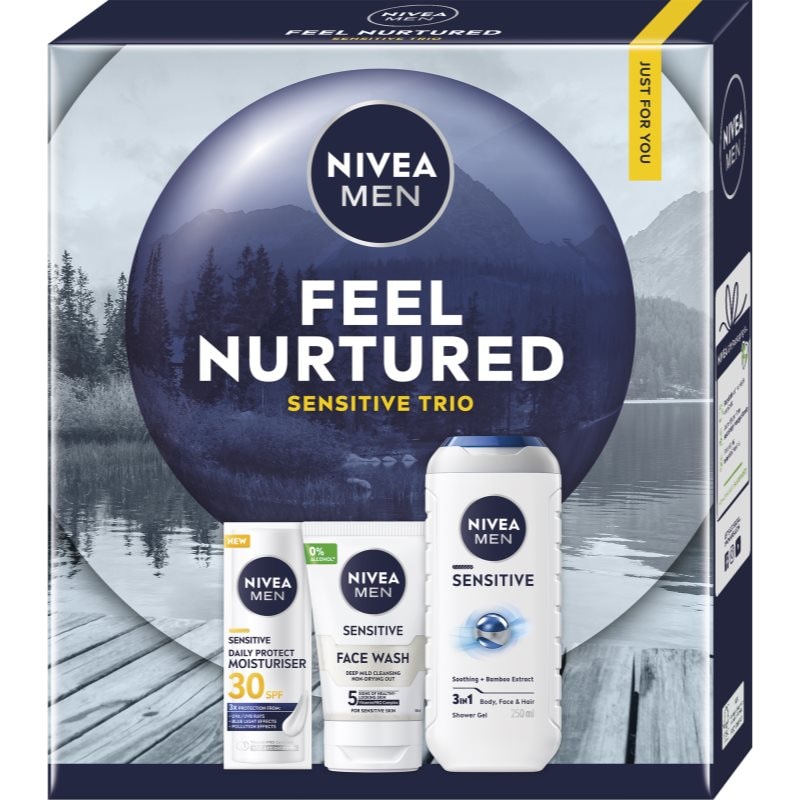 NIVEA MEN Feel Nurtured подаръчен комплект за тяло и лице - Комплект - Сравни цени от 1 магазин с безплатна доставка