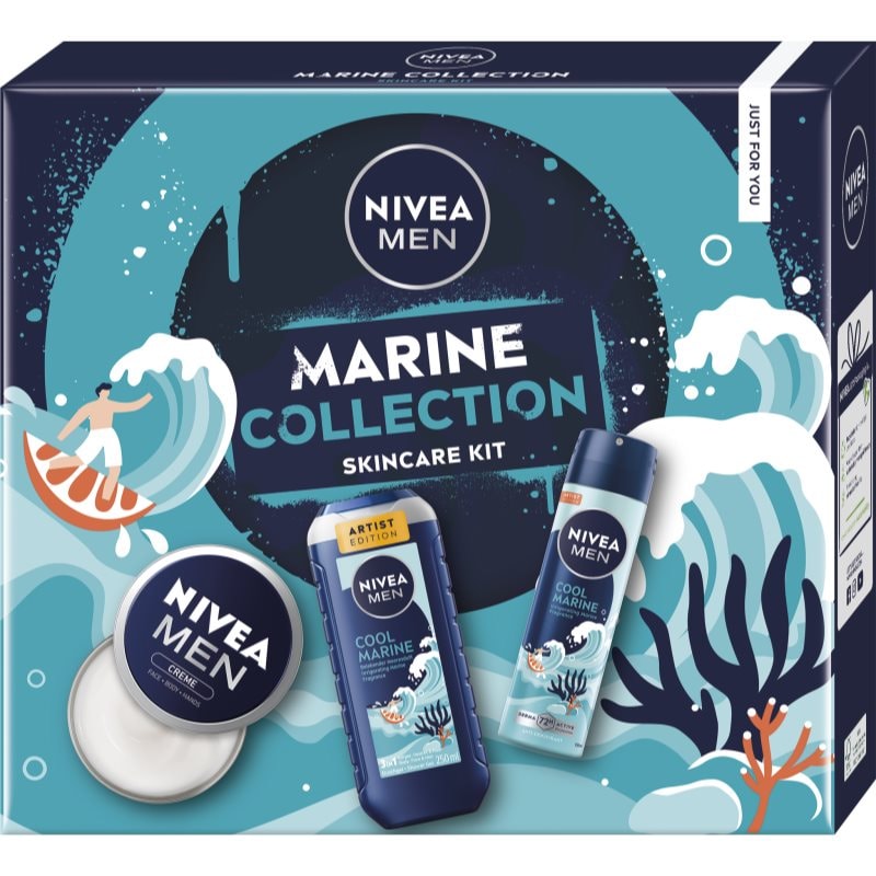 NIVEA MEN Marine Collection подаръчен комплект за тяло - Комплект - Сравни цени от 1 магазин с безплатна доставка