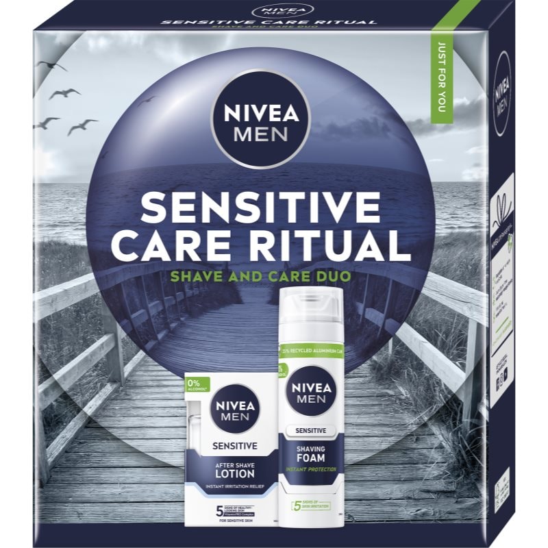 Nivea NIVEA MEN Sensitive Care Ritual подаръчен комплект бръснене - Мъжки парфюм - Сравни цени от 1 магазин с безплатна доставка
