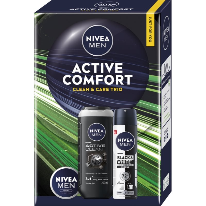 NIVEA MEN Active Comfort подаръчен комплект за тяло - Комплект - Сравни цени от 1 магазин с безплатна доставка