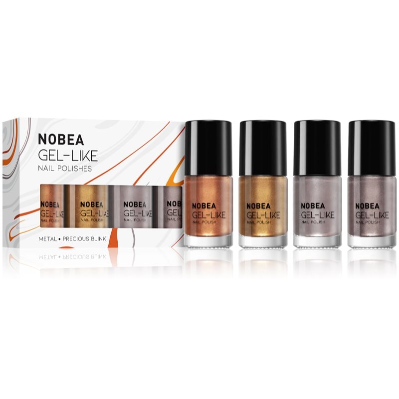 NOBEA Metal Precious Blink Set комплект лак за нокти - Комплект - Сравни цени от 1 магазин с безплатна доставка