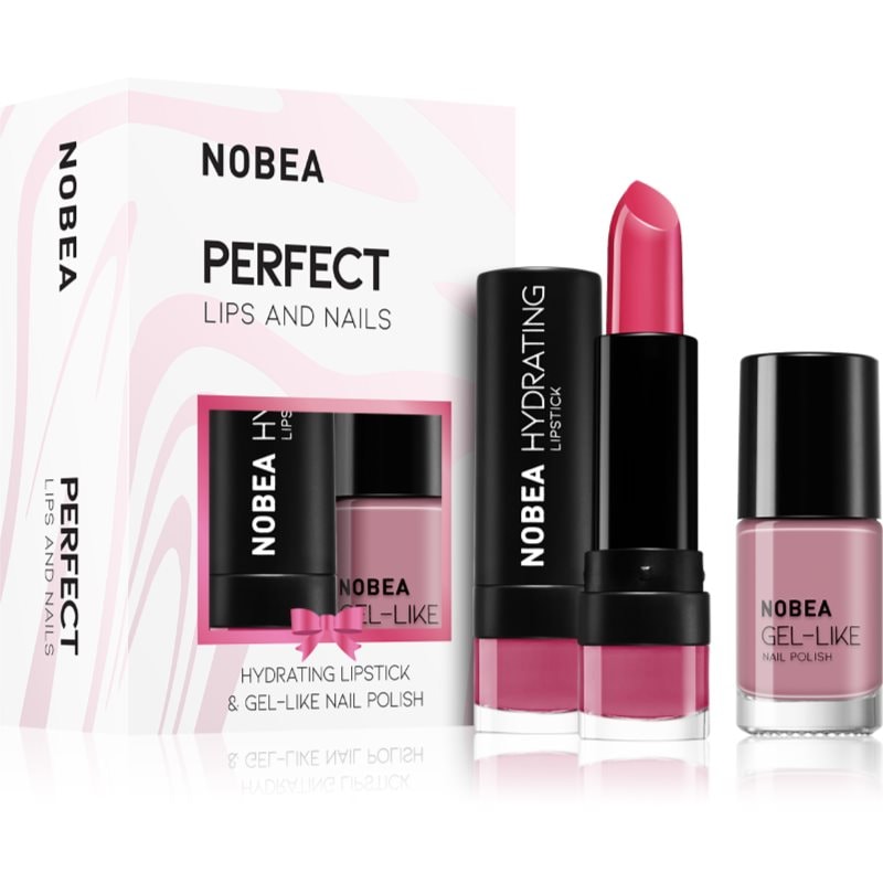 NOBEA Day-to-Day Perfect Lips and Nails комплект лак за нокти и хидратиращо червило - Комплект - Сравни цени от 1 магазин с безплатна доставка