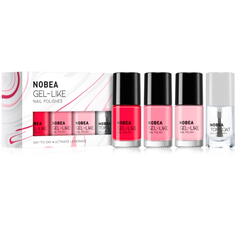 NOBEA Day-to-Day 4-Piece Gel-like Nail Polish set комплект лак за нокти Ultimate Lemonade - Комплект - Сравни цени от 1 магазин с безплатна доставка