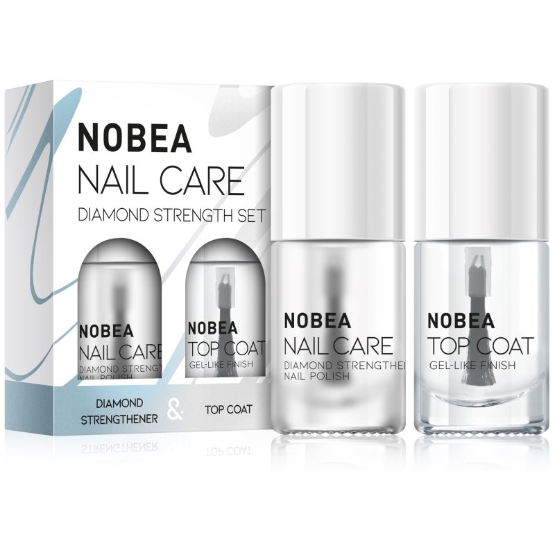 NOBEA NOBEA Nail Care Diamond Strength Set комплект лак за нокти Diamond strength set - Унисекс парфюм - Сравни цени от 1 магазин с безплатна доставка