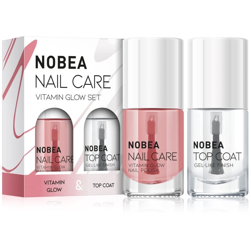 NOBEA Nail Care Vitamin Glow Set комплект лак за нокти Vitamin glow set