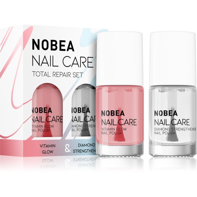 NOBEA Nail Care Diamond Strength Set комплект лак за нокти Total repair set - Комплект - Сравни цени от 1 магазин с безплатна доставка