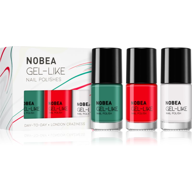 NOBEA Day-to-Day 3-Piece Gel-like Nail Polish set комплект лак за нокти - Комплект - Сравни цени от 1 магазин с безплатна доставка