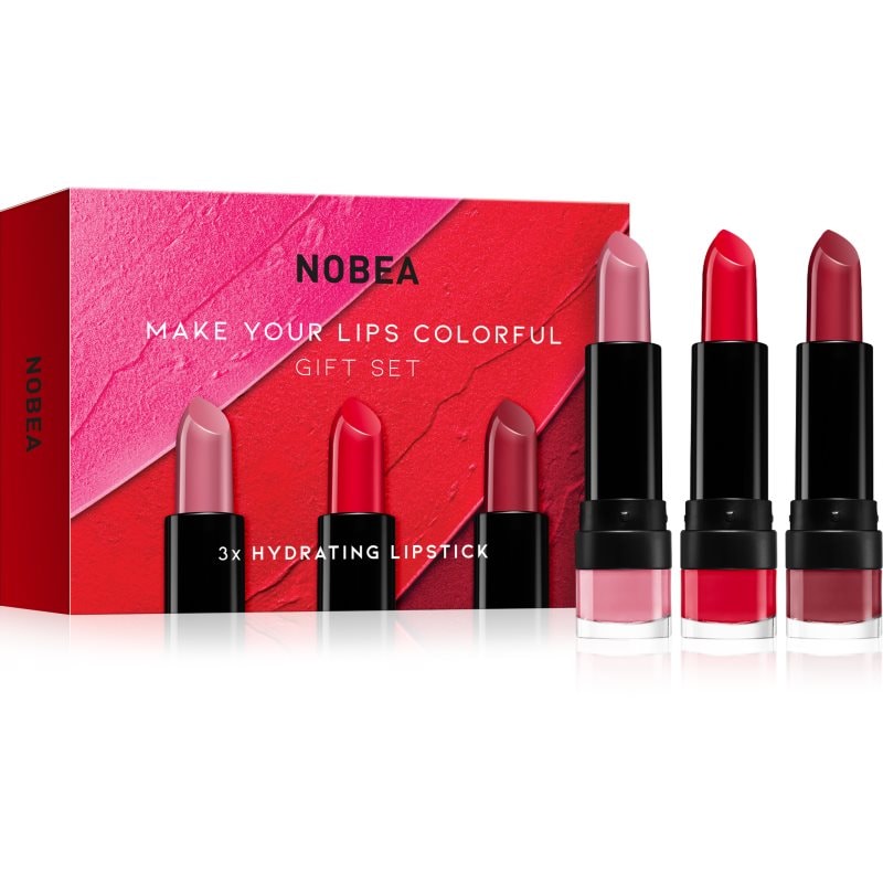 NOBEA NOBEA Beauty Pleasure NOBEA Make Your Lips Colorful Gift Set комплект червила подаръчно издание - Унисекс парфюм - Сравни цени от 1 магазин с безплатна доставка