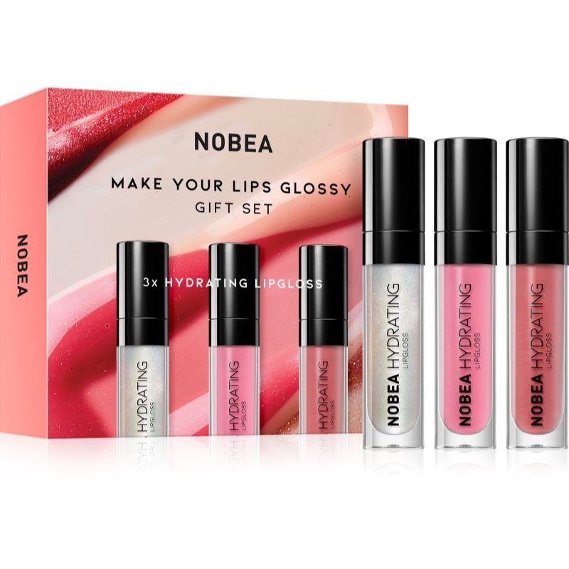 NOBEA NOBEA Beauty Pleasure NOBEA Make Your Lips Glossy Gift Set комплект гланц за устни подаръчно издание - Унисекс парфюм - Сравни цени от 1 магазин с безплатна доставка