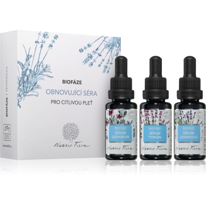 Nobilis Tilia Nobilis Tilia Biofáze Obnovující Séra Levandule подаръчен комплект за чувствителна кожа на лицето - Унисекс парфюм - Сравни цени от 1 магазин с безплатна доставка