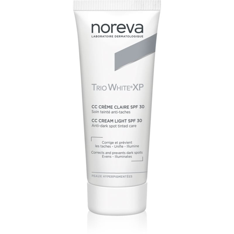 Noreva Trio White XP CC Cream Light SPF 30 CC крем за уеднаквяване тена на лицето SPF 30