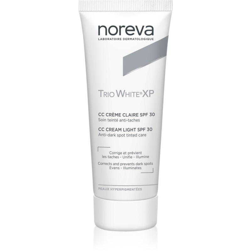 Noreva Noreva Trio White XP CC Cream Light SPF 30 CC крем за уеднаквяване тена на лицето SPF 30 - Унисекс парфюм 40мл - Сравни цени от 1 магазин с безплатна доставка