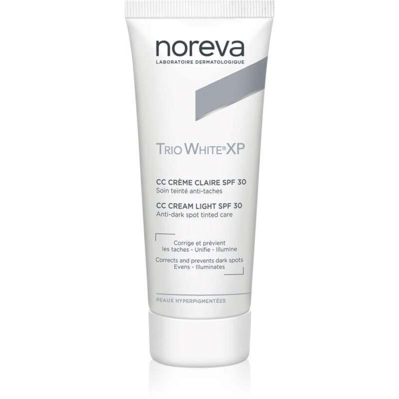 Noreva Trio White XP CC Cream Light SPF 30 CC крем за уеднаквяване тена на лицето SPF 30 - Грижа за лице - Сравни цени от 1 магазин с безплатна доставка