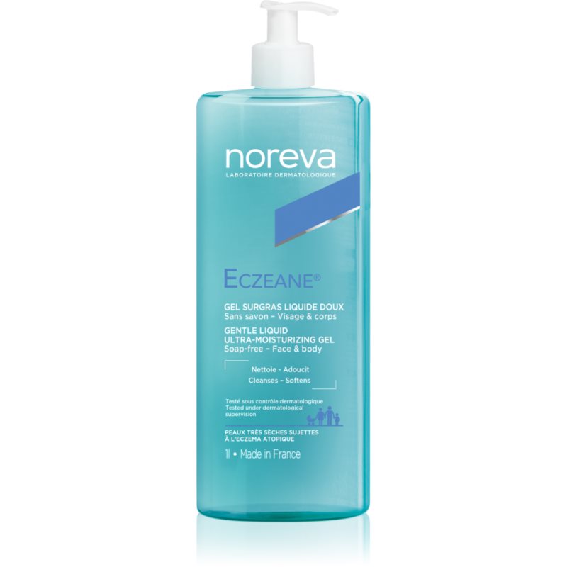 Noreva Eczeane Gentle Liquid Ultra-Moisturizing Gel душ гел за лице и тяло - Грижа за тяло - Сравни цени от 1 магазин с безплатна доставка