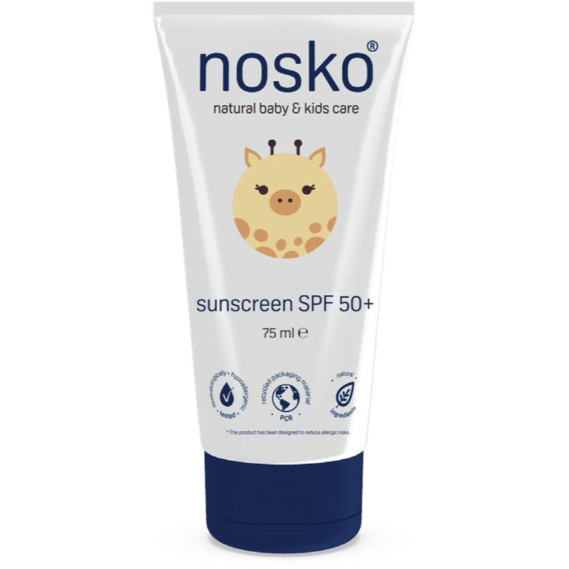 Nosko Baby Sunscreen SPF 50+ детски крем за слънчеви бани SPF 50+ - Грижа за тяло - Сравни цени от 1 магазин с безплатна доставка