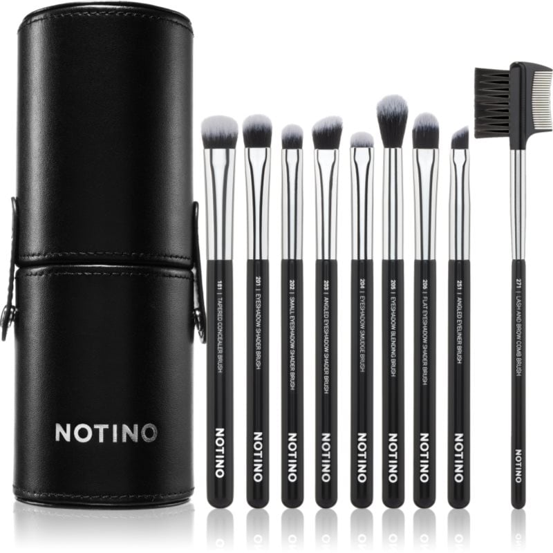 Notino Makeup Brushes Eye Area Professional Make-Up Brush Set комплкет четки с калъф