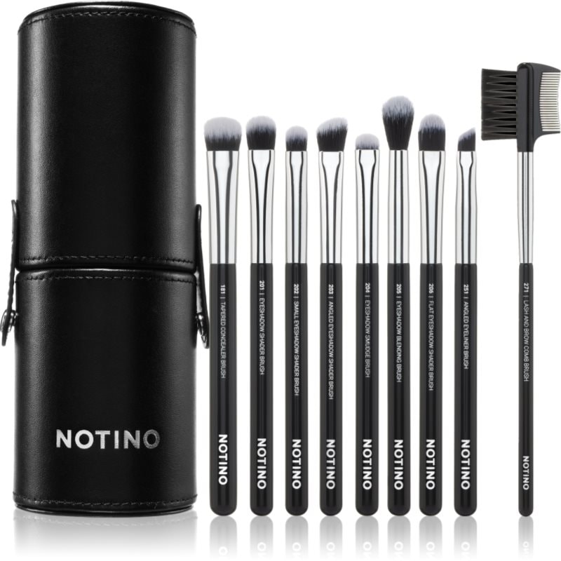 Notino Makeup Brushes Eye Area Professional Make-Up Brush Set комплкет четки с калъф - Грим - Сравни цени от 1 магазин с безплатна доставка