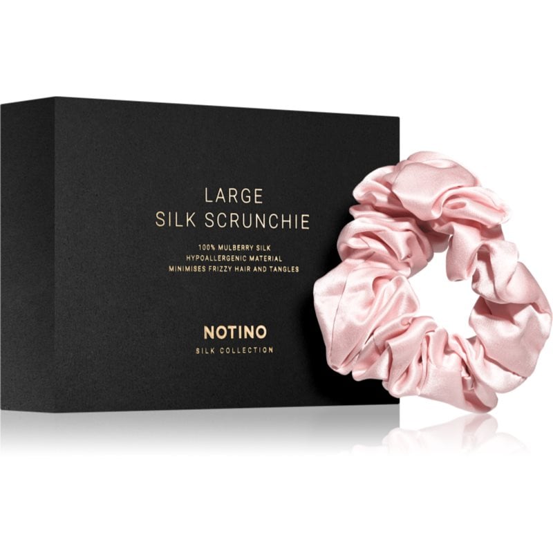 Notino Silk Collection Large scrunchie копринен ластик за коса Pink