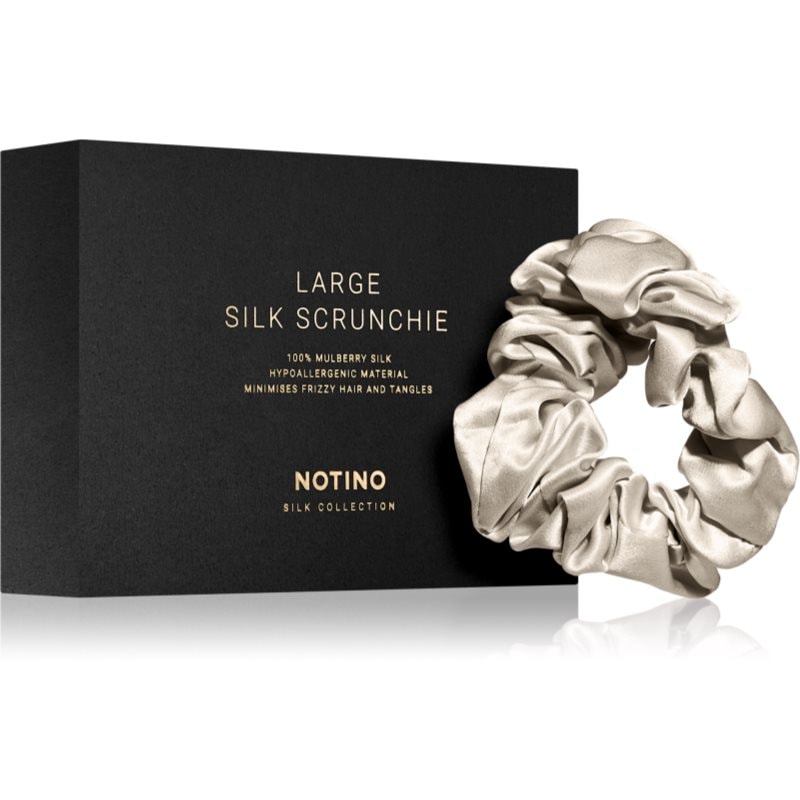 Notino Silk Collection Large scrunchie копринен ластик за коса Cream - Грижа за коса - Сравни цени от 1 магазин с безплатна доставка
