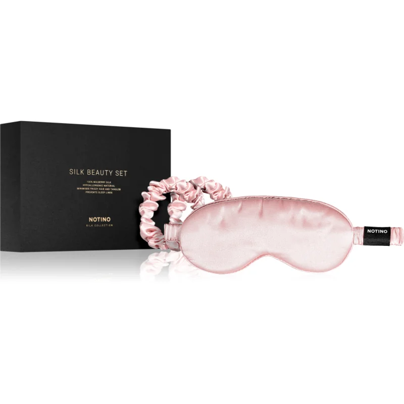 Notino Silk Collection Sleeping mask & Scrunchies Set подаръчен комплект