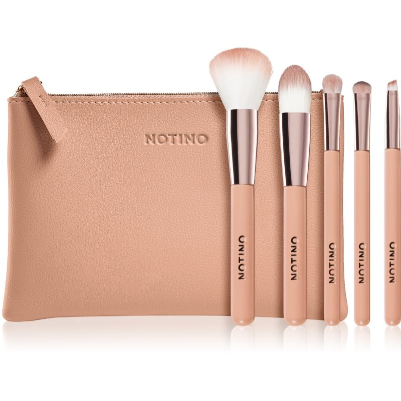 Notino Glamour Collection Travel Brush Set with Pouch комплект за пътуване с четки и чантичка - Комплект - Сравни цени от 1 магазин с безплатна доставка