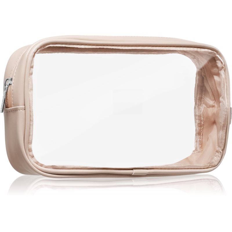 Notino Travel Collection Medium Clear Organizer прозрачна козметична чантичка M Beige 24x12,5x5 cm