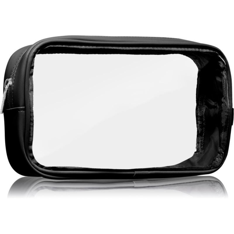 Notino Travel Collection Medium Clear Organizer прозрачна козметична чантичка M Black 24x12,5x5 cm